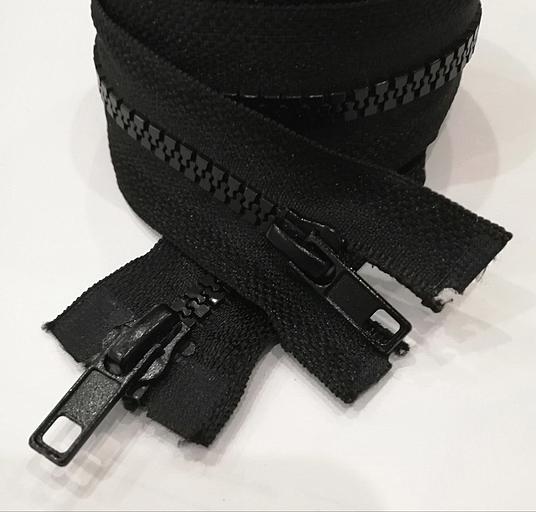 Молния трактор №5 80см. 2 зам. Черный фото 1