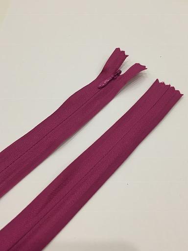 Молния потайная 50см. Темно-малиновый фото 1