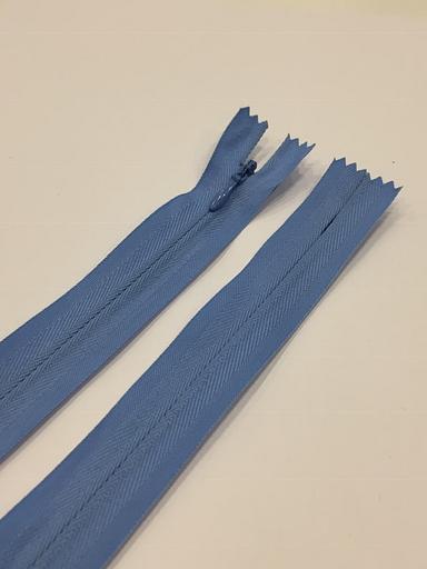 Молния потайная 50см. Голубой фото 1