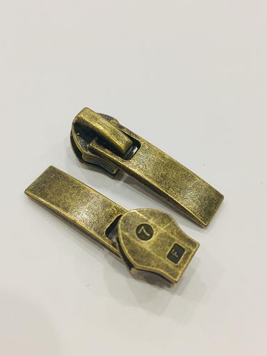 Бегунок спираль №7 Антик (бронза) фото 1