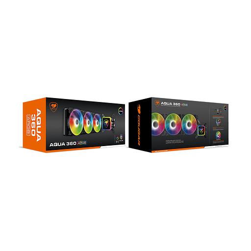 Кулер с водяным охлаждением Cougar Aqua ARGB 240 Чёрный фото 3