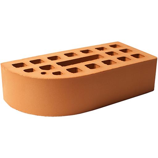 Кирпич керамический карнизный пустотелый утолщённый «Люкс» 250×120×65 мм выпуклый опт фото 1