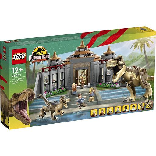 Конструктор LEGO Jurassic Park Центр посетителей: Атака тиранозавра и раптора 76961 фото 1