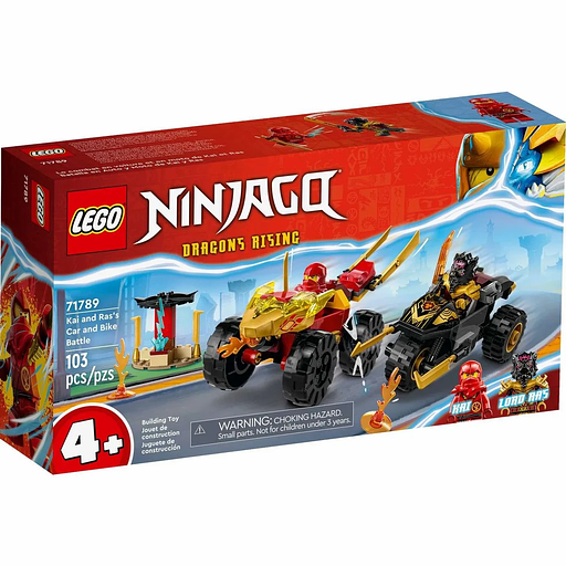 Конструктор LEGO Ninjago Кай и Рас: Битва на машине и мотоцикле 71789 фото 1