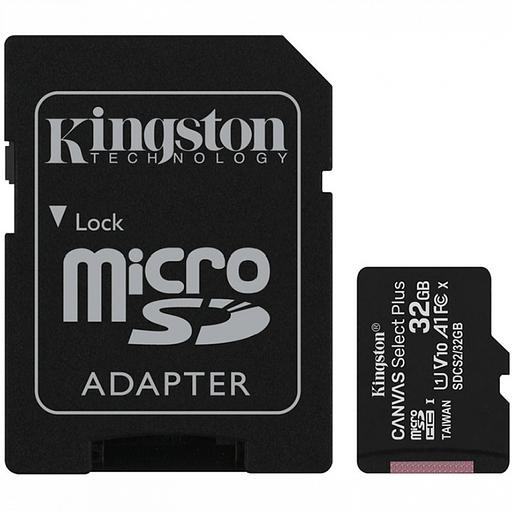 Карта памяти MicroSD Kingston Canvas Select Plus 32GB SDCS2/32GB Class 10 UHS-I R100/W100 фото 1