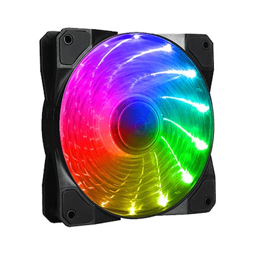 Кулер для компьютерного корпуса Gamemax FN 12Rainbow M 14050100893 Чёрный фото 1