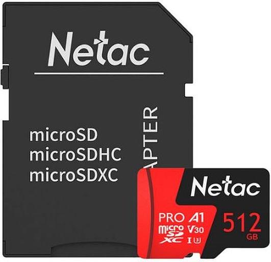 Карта памяти MicroSD Netac P500 Extreme Pro 512GB NT02P500PRO-512G-R фото 1