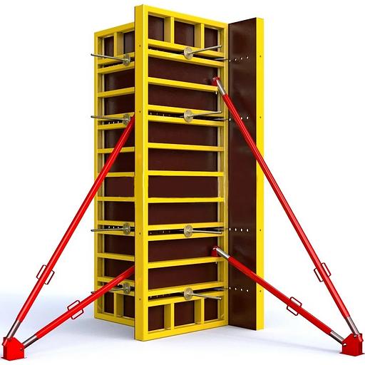 Опалубка колонн с подпорным раскосом 0,2-0,7х3 м фото 1