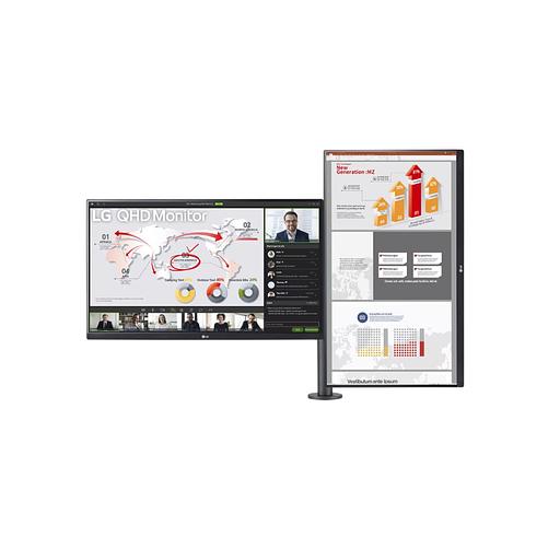 Монитор 27" LG 27QP88D Black фото 2