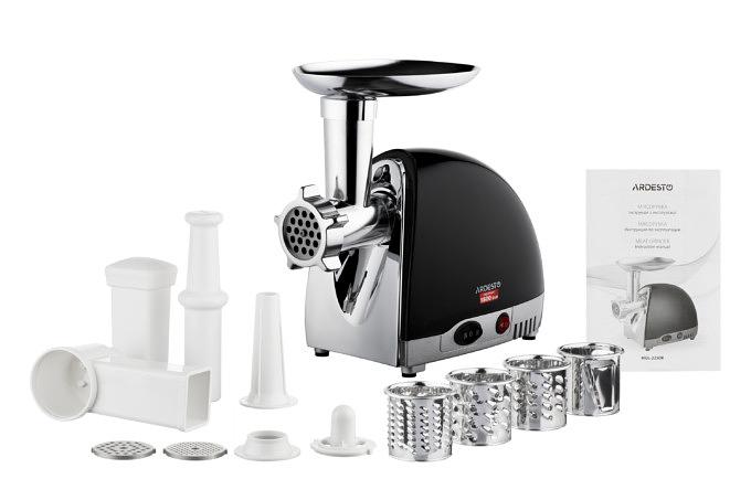 Мясорубка ARDESTO MGL-2250R черный с хромом фото 1
