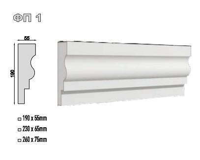 Фасадные подоконники ФП-1 фото 1