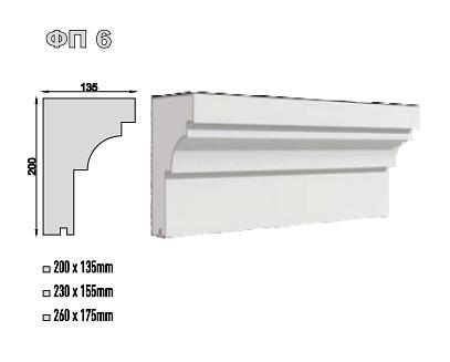 Фасадные подоконники ФП-6 фото 1