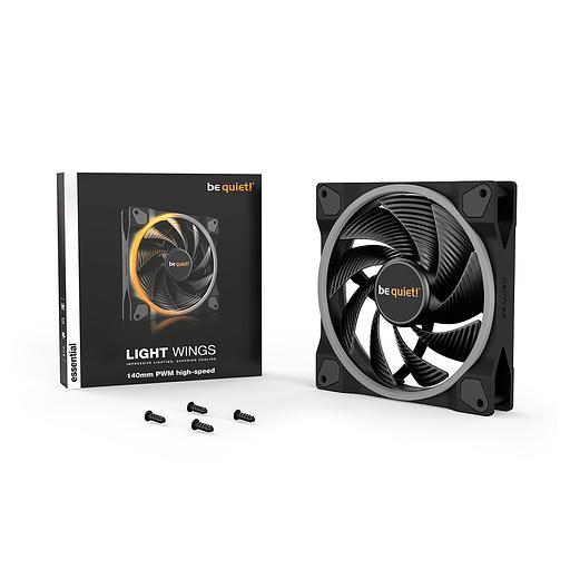 Вентилятор для компьютерного корпуса Bequiet! Light Wings 140mm PWM high-speed ARGB фото 3
