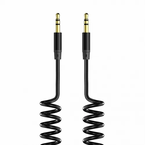 Аудиокабель AUX 3.5(m)-3.5(m) 1.8м Olmio черный фото 1