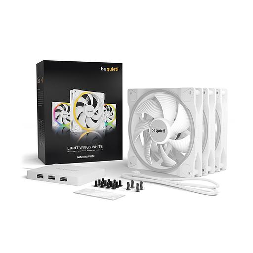 Вентилятор для компьютерного корпуса Bequiet! Light Wings 140mm PWM Triple Pack White BL102 фото 3