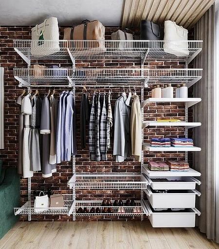 Система хранения «Гардеробная в стиле Лофт» фото 1