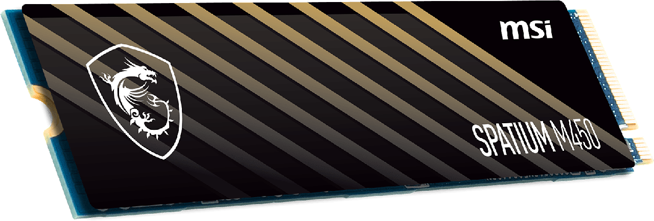 Твердотельный накопитель 1000Gb SSD MSI SPATIUM M450 M.2 PCIe 4.0 NVMe фото 1