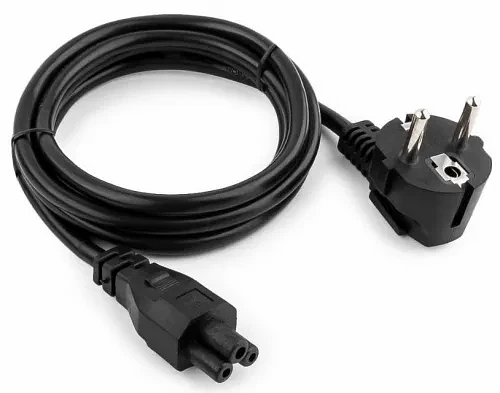 Кабель питания для ноутбуков Cablexpert PC-186-ML12-3M 3м Schuko- C5 10А пакет черный фото 1