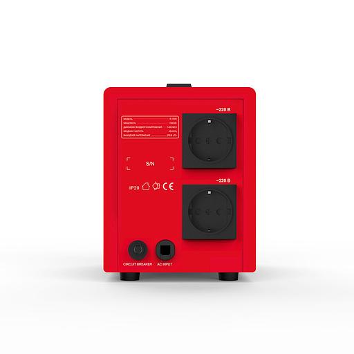 Стабилизатор (AVR) SVC R-1500 Чёрно-красный фото 3