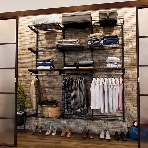 Система хранения «Большая гардеробная система черная 350» фото 1