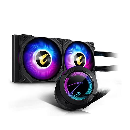 Кулер для процессора Gigabyte GP-AORUS WATERFORCE 240 (4719331552374) Чёрный фото 1