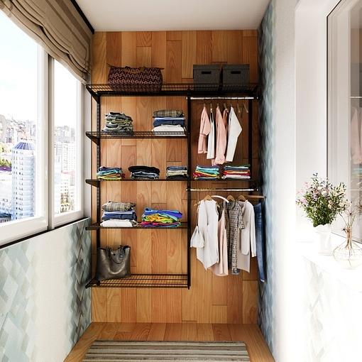 Система хранения «Средняя универсальная гардеробная система черная 350» фото 1