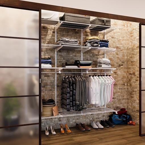 Система хранения «Большая гардеробная система белая 450» фото 1