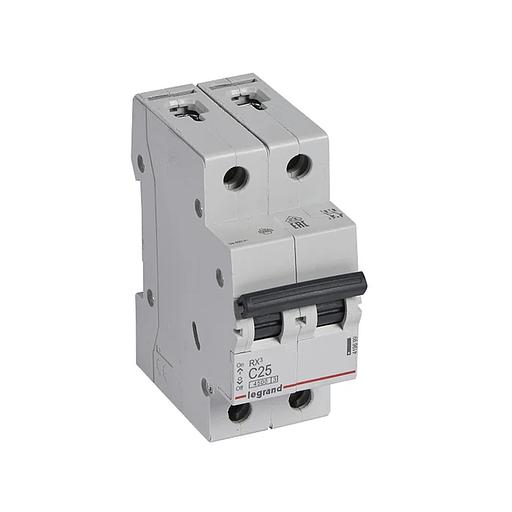 Автоматический выключатель Legrand 419699 2П C 25A RX3 4 5kA фото 1