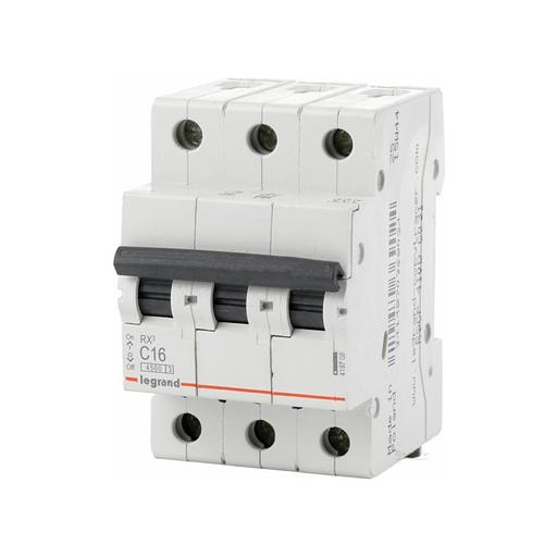 Автоматический выключатель Legrand 419708 3П C 16A RX3 4 5kA фото 1