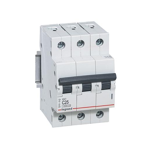 Автоматический выключатель Legrand 419710 3П C 25A RX3 4 5kA фото 1