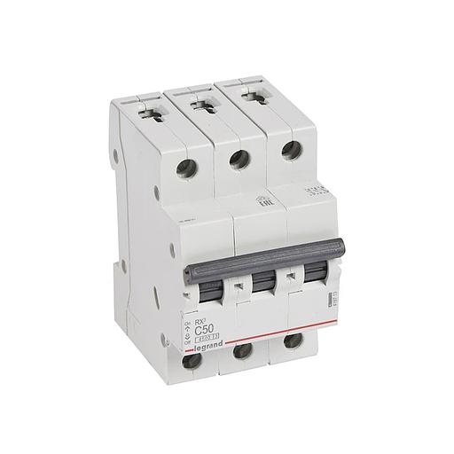 Автоматический выключатель Legrand 419713 3П C 50A RX3 4 5kA фото 1