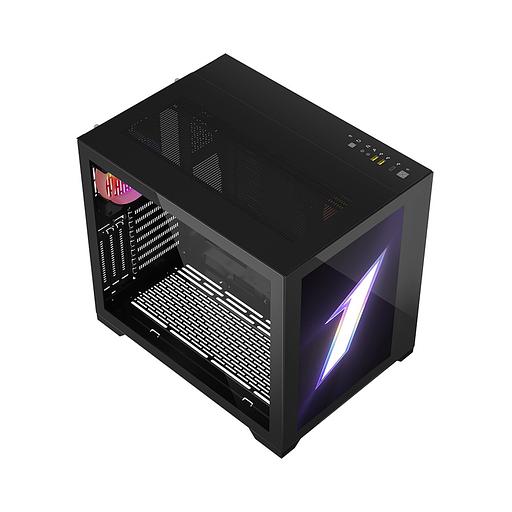 Компьютерный корпус 1STPLAYER SP7-EV-BK STEAMPUNK SP7 EMOTION VIEW Черный фото 2