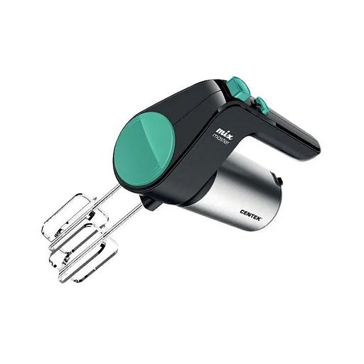 Миксер Centek CT-1123 800W 6 скоростей +турбо Взбивание Замешивание Черный Сталь фото 3
