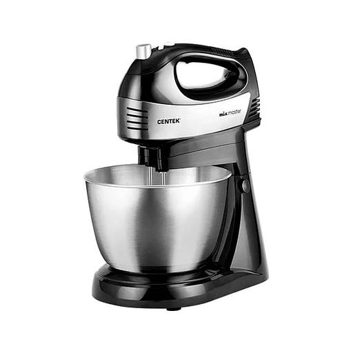 Миксер с чашей Centek CT-1124 600W 5 скоростей +турбо чаша 3.0л Черный Сталь фото 2