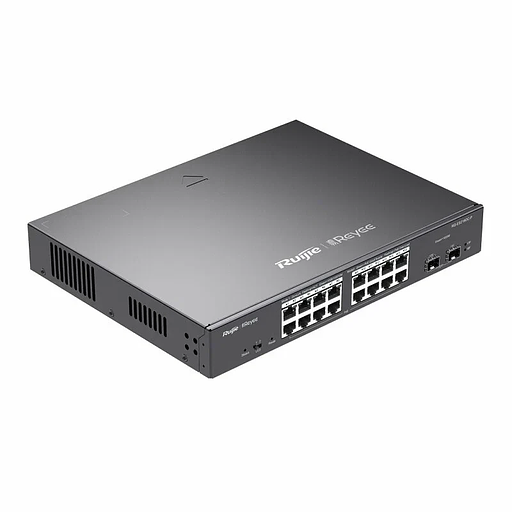 Коммутатор управляемый Reyee RG-ES218GC-P 16Gb x PoE 2 SFP Uplink PoE 240W фото 1