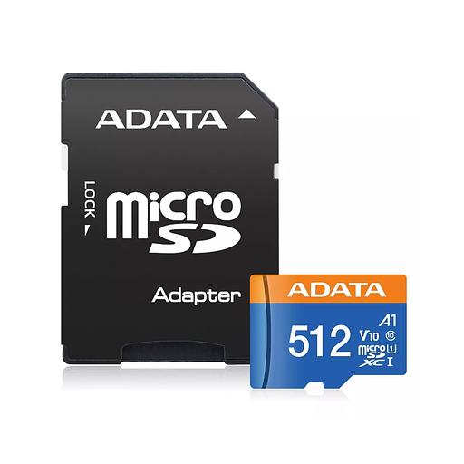 Карта памяти ADATA AUSDX512GUICL10A1-RA1 UHS-I CLASS10 A1 512GB фото 1