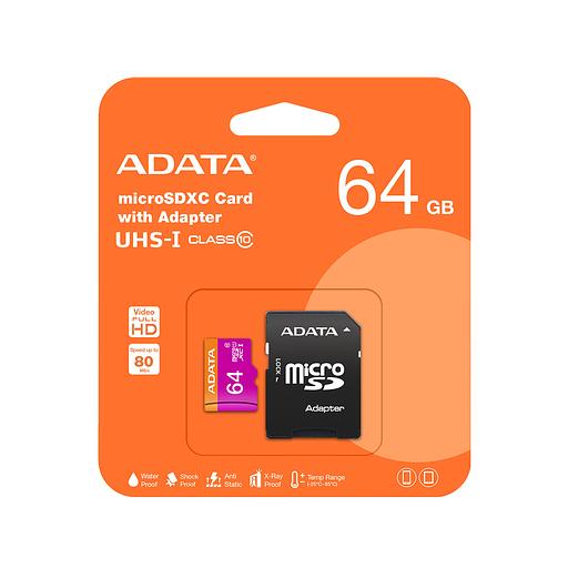 Карта памяти ADATA AUSDX64GUICL10-RA1 UHS-I CLASS10 64GB фото 3