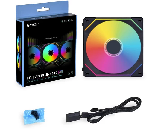 Вентилятор для корпуса Lian Li UNI FAN SL-INFINITY ARGB 140mm Black UF-SLIN140-1B G99.14SLIN1B.00 фото 1