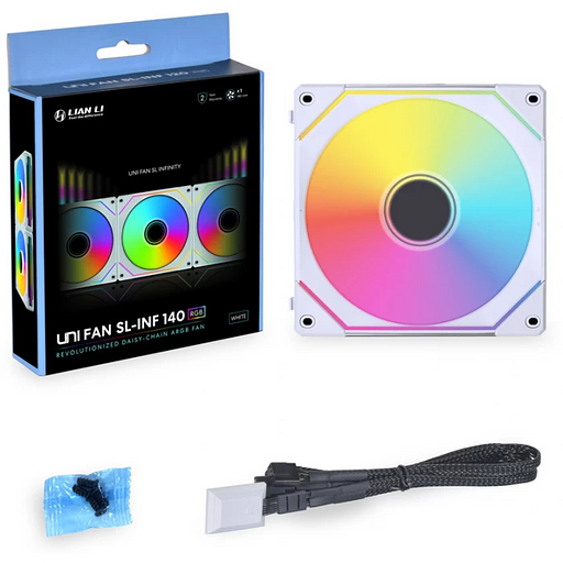Вентилятор для корпуса Lian Li UNI FAN SL-INFINITY ARGB 140mm White UF-SLIN140-1W G99.14SLIN1W.00 фото 1