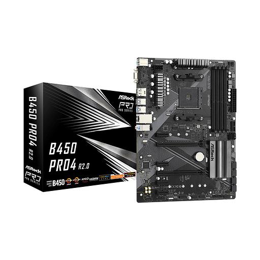 Материнская плата ASRock B450 PRO4 R2.0 фото 1
