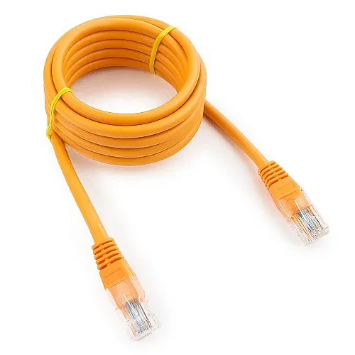 Патч-корд UTP Cablexpert PP12-2M/O кат.5e 2м литой многожильный (оранжевый) фото 1