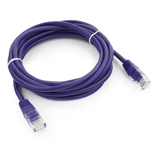 Патч-корд UTP Cablexpert PP12-3M/V кат.5e 3м литой многожильный (фиолетовый) фото 1