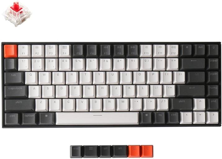Клавиатура Keychron K2 84 Key Gateron Hot-Swap White LED Red фото 1