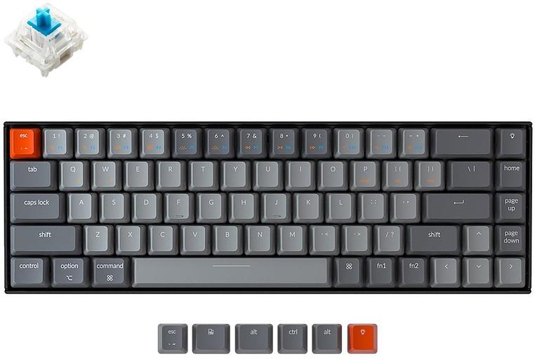 Клавиатура Keychron K6 68 Key Hot-Swap RGB Blue фото 1
