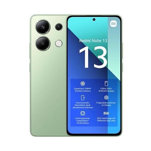 Мобильный телефон Redmi Note 13 6GB RAM 128GB ROM Mint Green 23129RAA4G фото 1