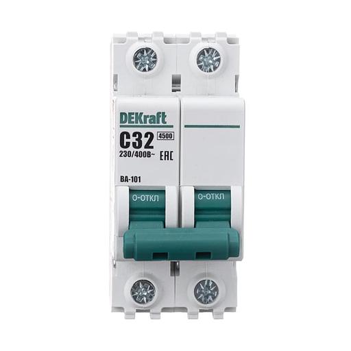 Автоматический выключатель DEKraft 11069DEK ВА101 2Р C 32A 4 5кА фото 2