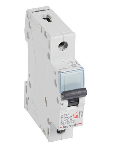 Автоматический выключатель Legrand 404029 TX3 C20A 1П 6000 фото 1