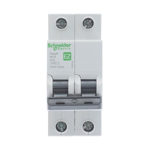 Автоматический выключатель SE EZ9F14220 EASY 9 2П 20A B 4.5кА 230В фото 2