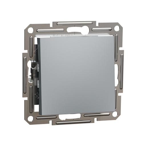 Выключатель 1 клавишный SE EPH0400162 Asfora проходной механизм сталь фото 1