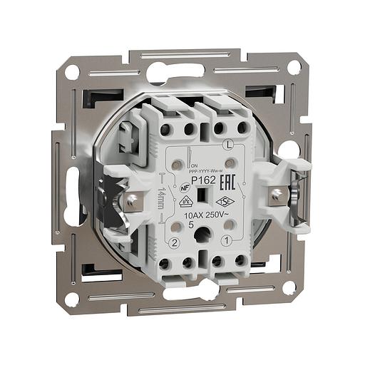 Выключатель двухклавишный SE EPH0300171 Asfora 10AX антрацит фото 3